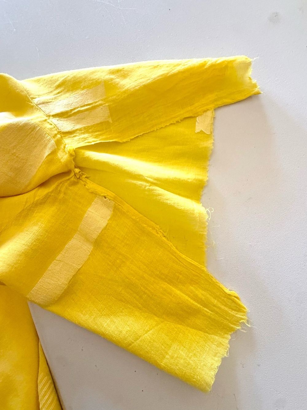 World of Crow ππ¦ββ¬ Vibrant Yellow Jamdani Dress OS 5x 2x 1x FLAW - Picture 10 of 10